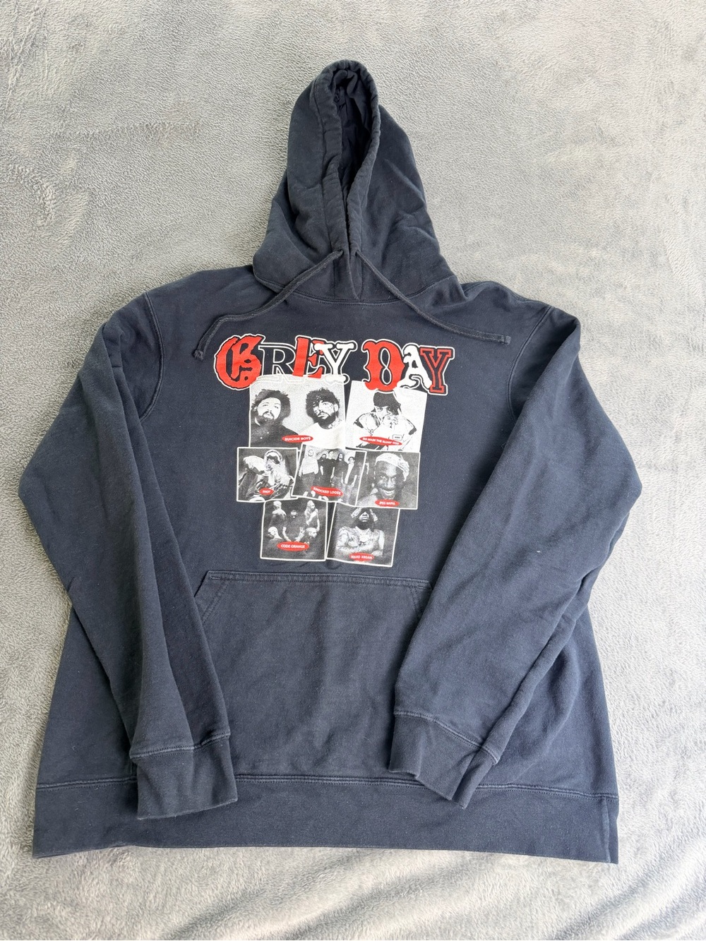Grey Day 2022 Tour Hoodie Large Black Suicideboys Ski Mask JPEGMAFIA Merch